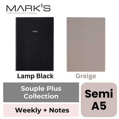 Mark's 2025 EDiT Semi A5 Weekly + Notes Planner - Souple Plus