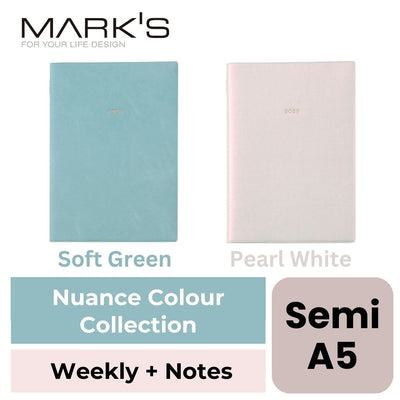 Mark's 2025 EDiT Semi A5 Weekly + Notes Planner - Nuance Colour