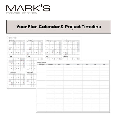 Mark's 2025 EDiT Semi A5 Weekly + Notes Planner - Souple Plus