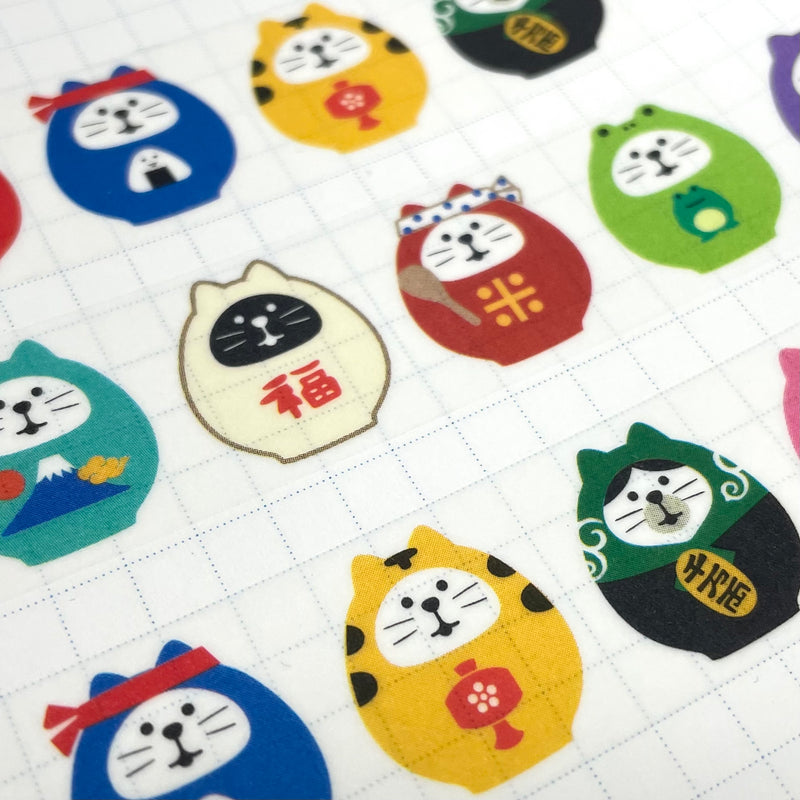 Papier Platz x Concombre Washi Tape - Lucky Cat Daruma