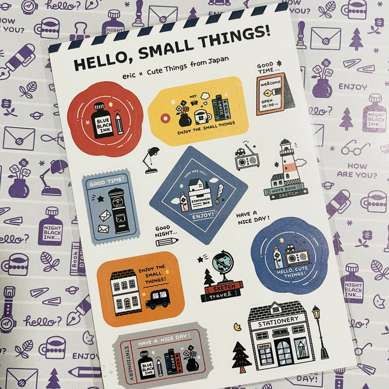 Eric x Cute Things From Japan Stickers - Hello Small Things