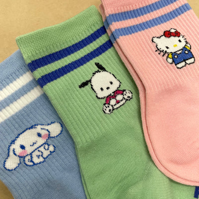 Kikiya Socks x Sanrio Band Long Socks 220-260mm