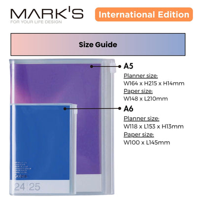[International Edition] Mark's 2025 A6 Weekly Vertical Planner Diary - Storage.it