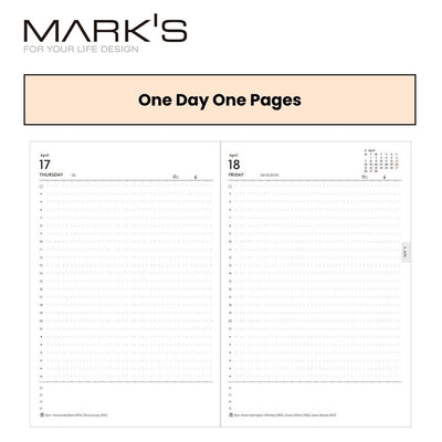 Mark's 2025 EDiT B6 One Day One Page Planner - Story