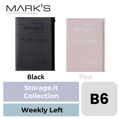 Mark's 2025 B6 Weekly Left Planner - Storage it