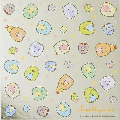 San-X Sumikkogurashi Foil Coloured Paper - Pink Pajamas