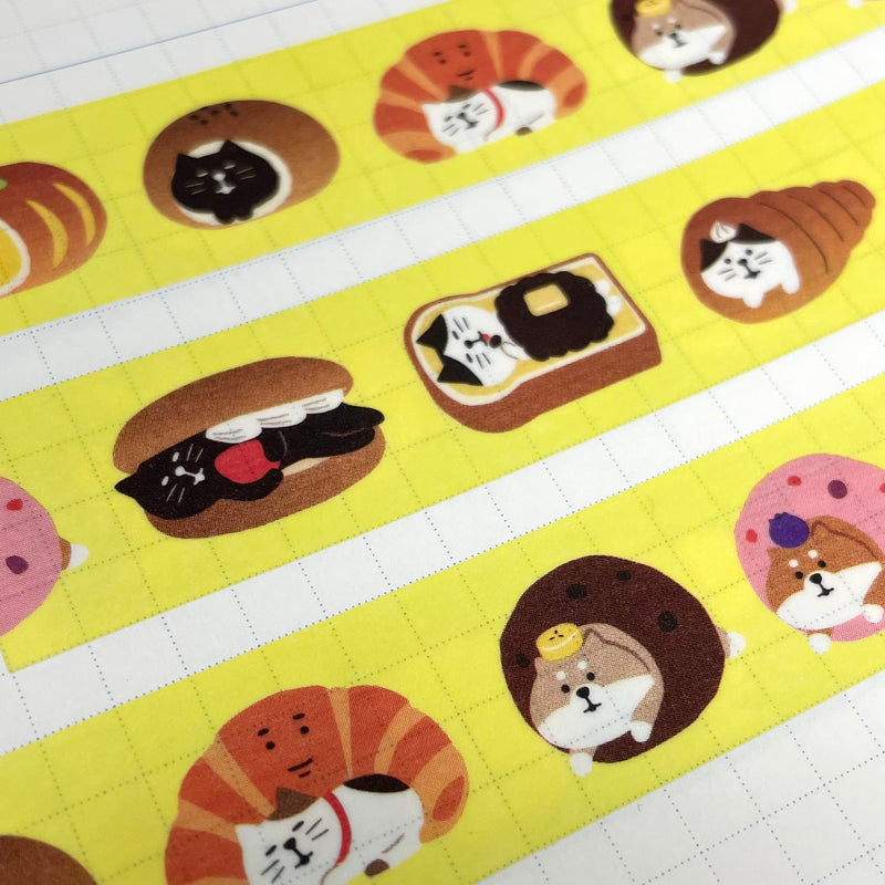 Papier Platz x Concombre Washi Tape - Yamaneko Bakery