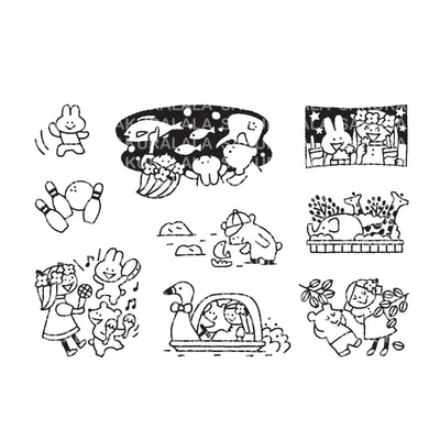 Sakuralala x Igloo*Dining* 365™ Clear Stamps -  Fun Times