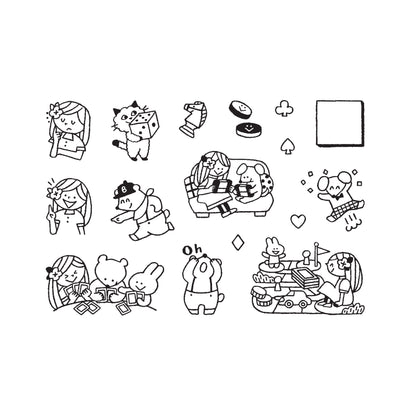 Sakuralala x Igloo*Dining* 365™ Clear Stamps -  Let's Play