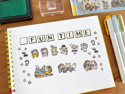 Sakuralala x Igloo*Dining* 365™ Clear Stamps -  Let's Play