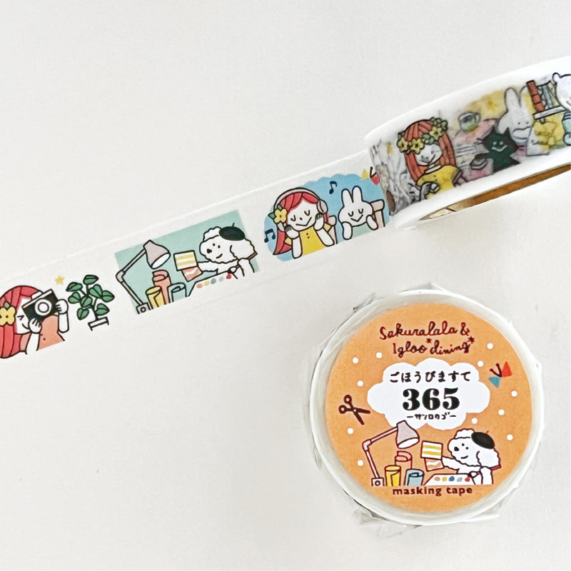 Sakuralala x Igloo*Dining* 365™ Gohobi Maste 365 Washi Tape - Crafty