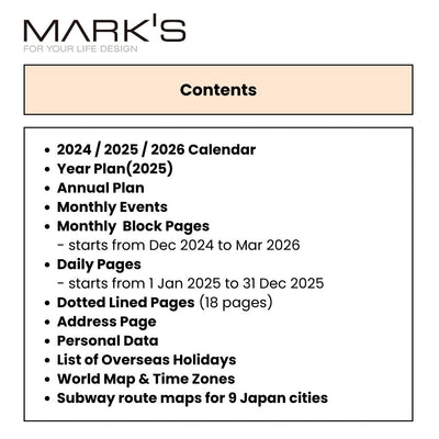 Mark's 2025 EDiT B6 One Day One Page Planner - Story