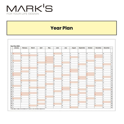 Mark's 2025 A5 Desktop Magnet Notebook Calendar