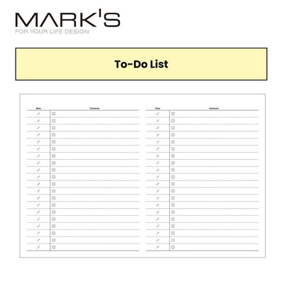 Mark's 2025 A5 Desktop Magnet Notebook Calendar