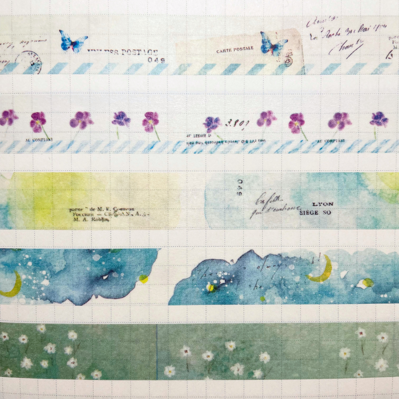 Yohaku Masking Tape Samples - No. 7 - 11