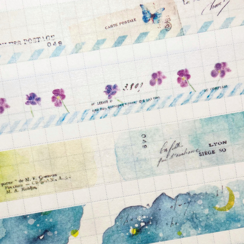 Yohaku Masking Tape Samples - No. 7 - 11