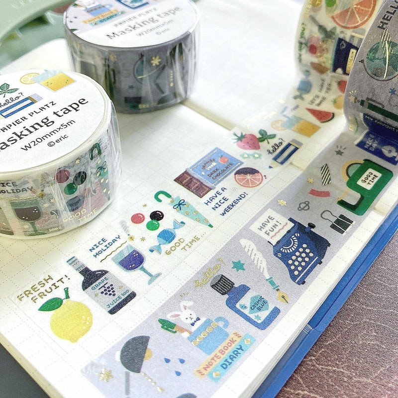 Papier Platz x Eric Hello Small Things! Washi Tapes - My Desk