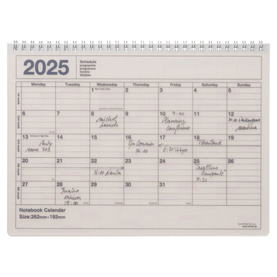 [International Edition] Mark's 2025 Notebook Calendar - Small (B6 Variant)