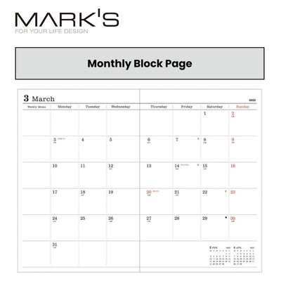 Mark's 2025 B6 Weekly Left Planner - Storage it