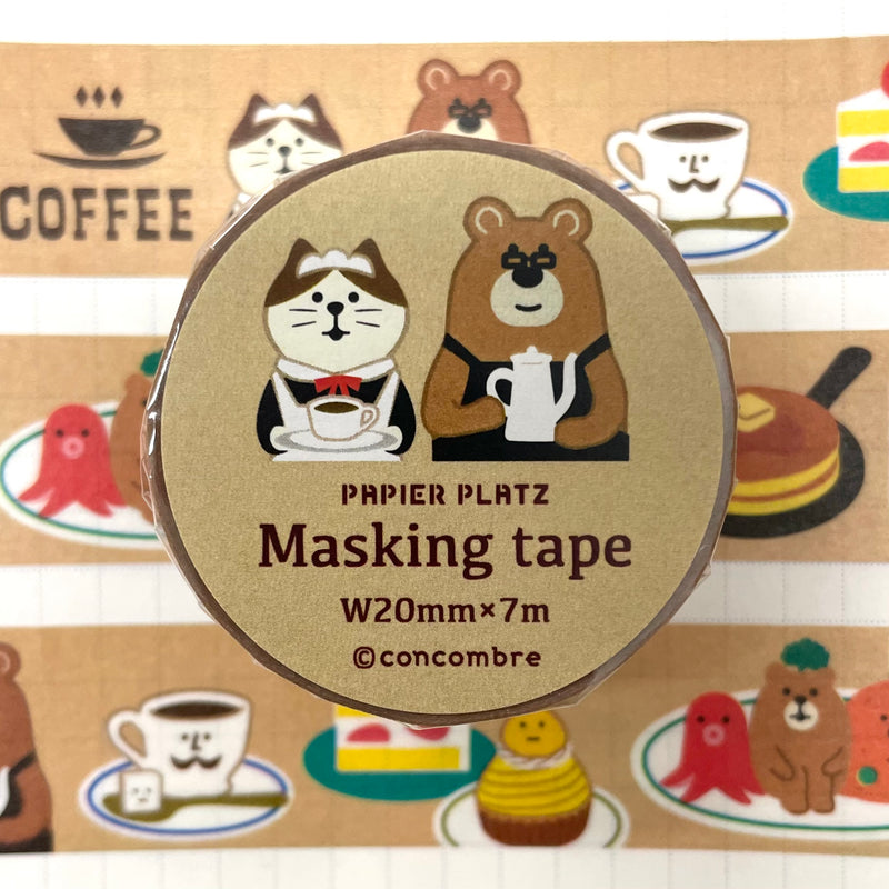 Papier Platz x Concombre Washi Tape - Cafe Combre