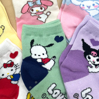 Kikiya Socks x Sanrio Children Big Heart Long Socks 130-160mm (Small)