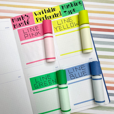 Mark's Masté Writable Perforated Masking Tape Set - Line | Blue