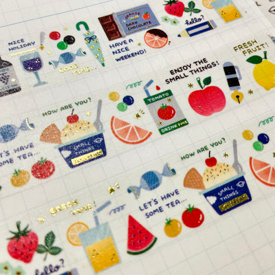 Papier Platz x Eric Hello Small Things! Washi Tapes - Fruits