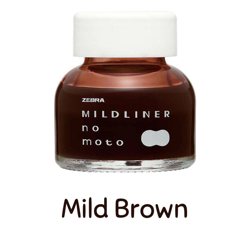 Zebra Mildliner No Moto Water-based Pigment Ink - MIld Brown