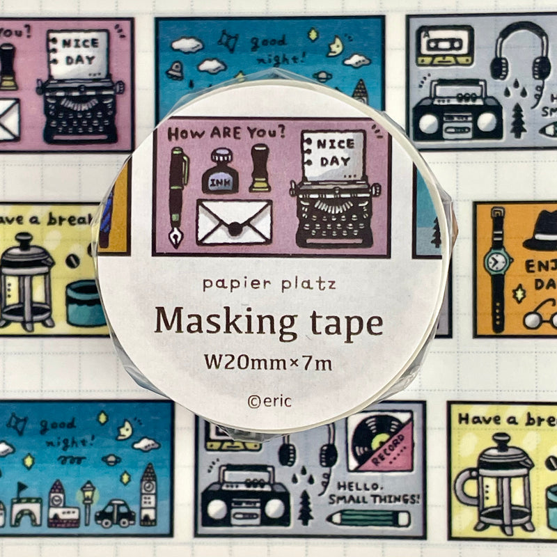 Papier Platz x Eric Hello Small Things! Washi Tapes - Days