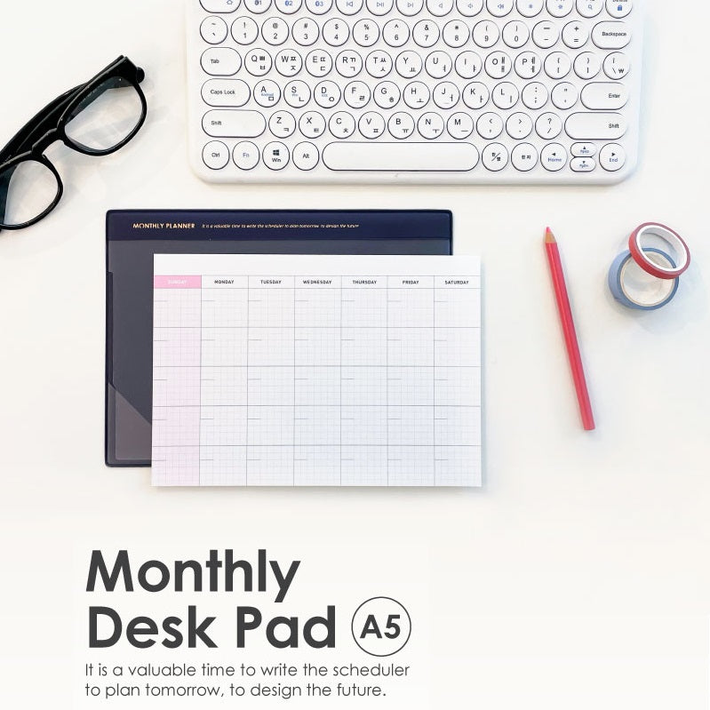 Jam Studio A5 Monthly Desk Pad & Refills