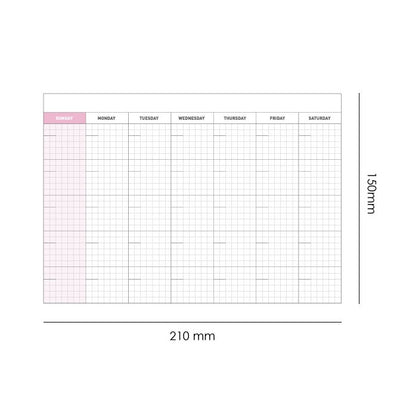 Jam Studio A5 Monthly Desk Pad & Refills