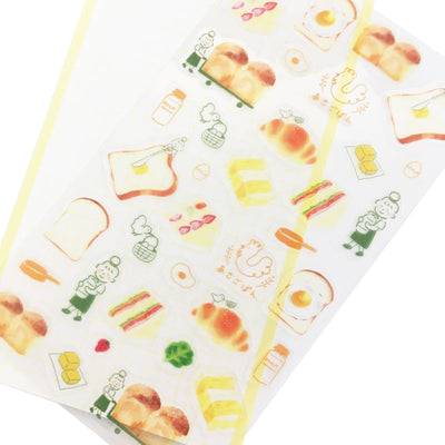 Furukawa Paper Works Yakitate Pan Town Collection Clear Sticker Sheet - Asagopan