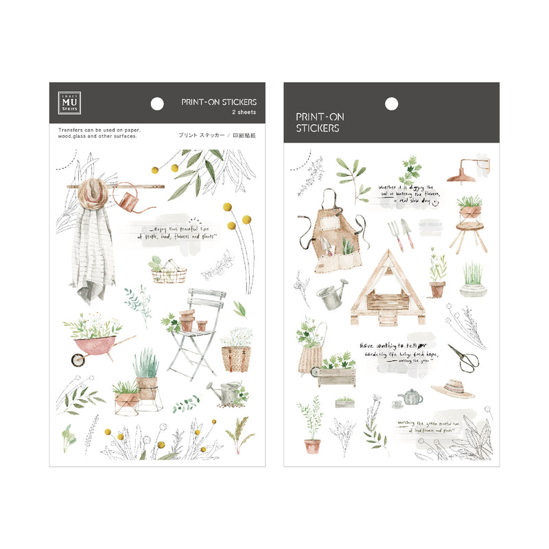 MU Lifestyle Print-On Stickers - 217 Gardening Life