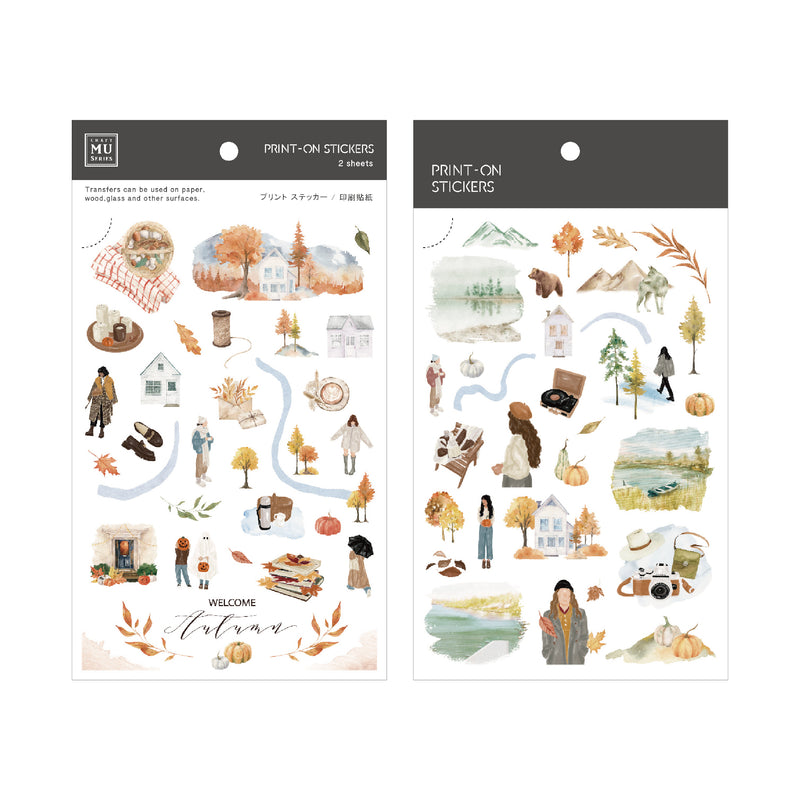 MU Lifestyle Print-On Stickers - 255 Autumn Life