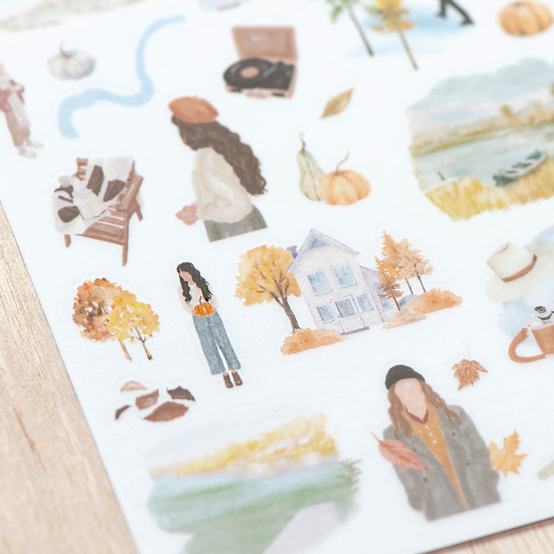 MU Lifestyle Print-On Stickers - 255 Autumn Life