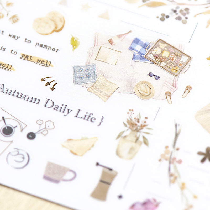 MU Lifestyle Print-On Stickers - 257 Dailylife of Autumn