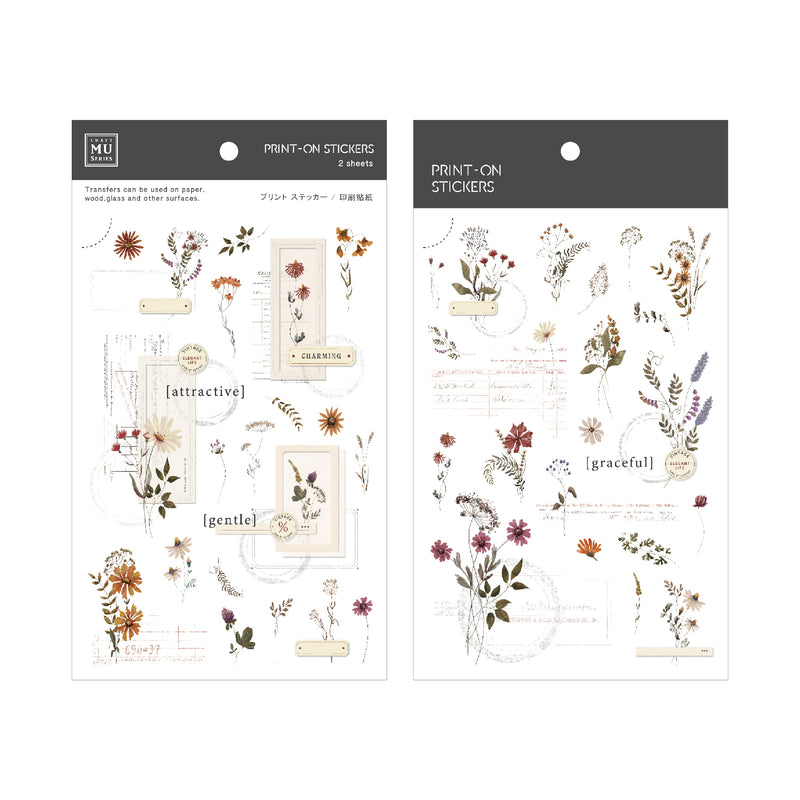 MU Lifestyle Print-On Stickers - 258 Flower Frames