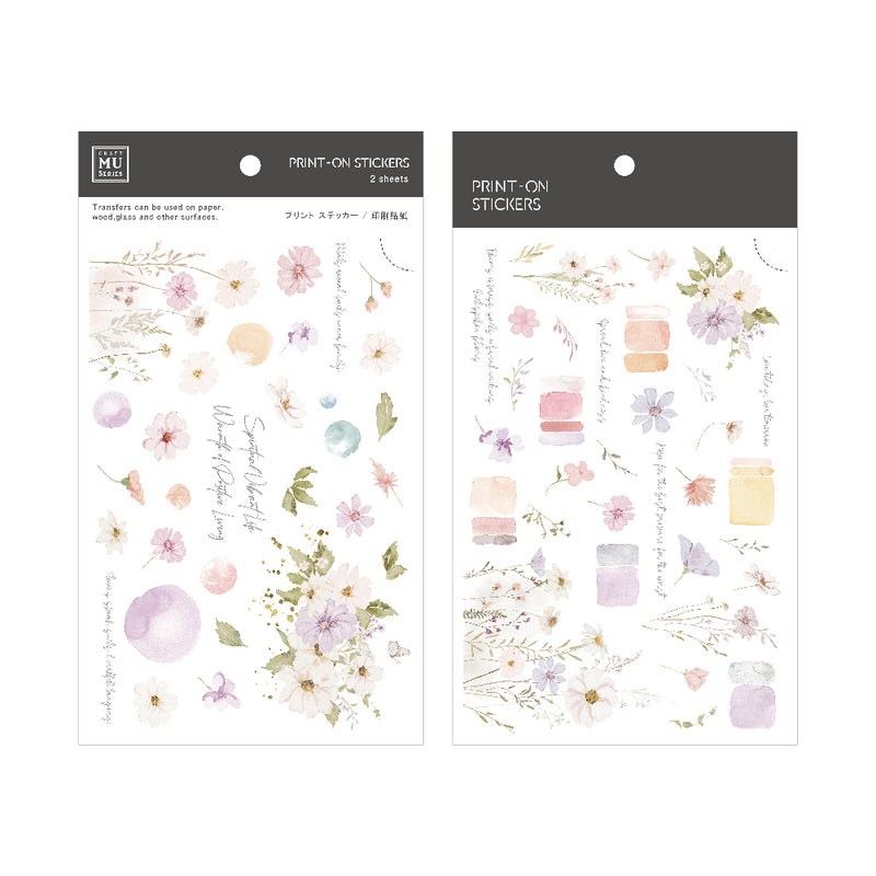 MU Lifestyle Print-On Stickers - 266 Vibrant Blooms