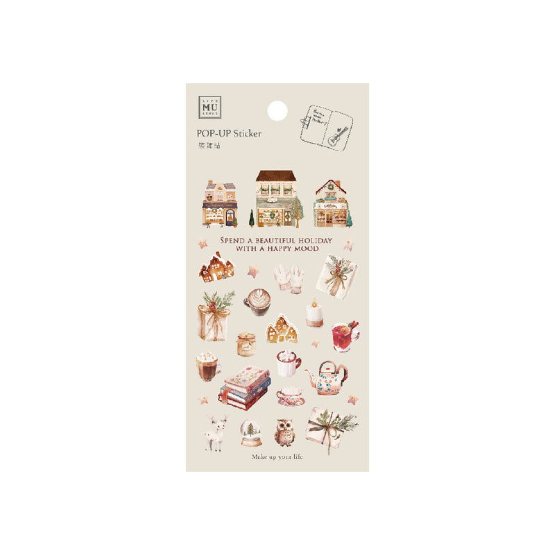 MU Lifestyle Pop-Up Sticker - 011 Beautiful Holiday