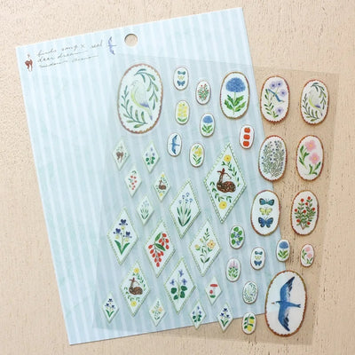 Cozyca Products x Midori Asano Clear Sticker - Birds Song x Deer Dream Seal