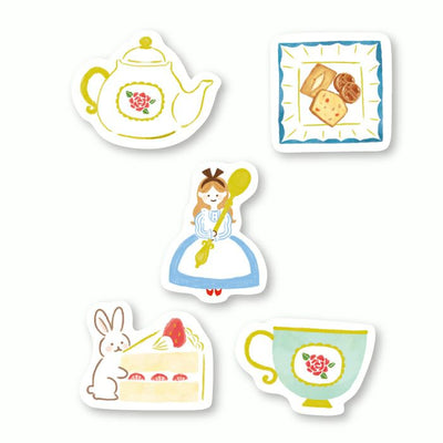 Furukawa Paper Works Little Girl Shopkeepers Collection Flake Seal - Cake House