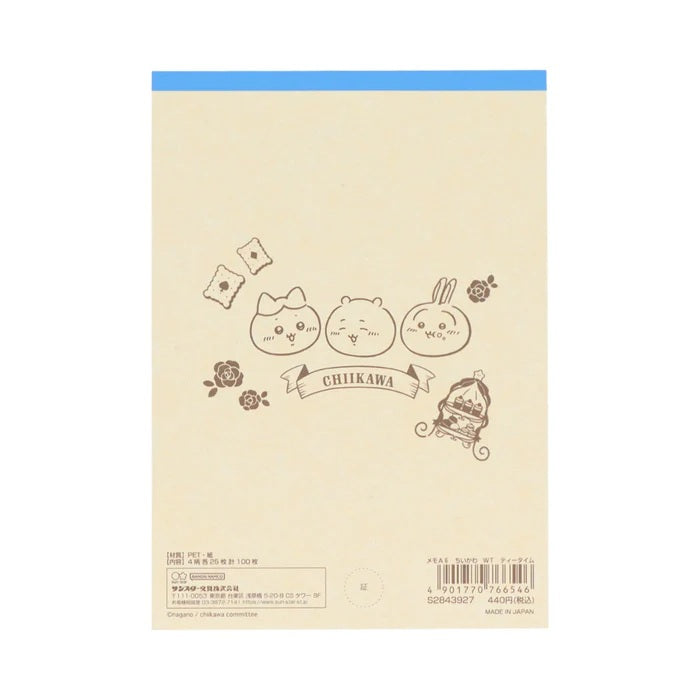 Chiikawa x Sun-Star Memo Pad - Tea Time