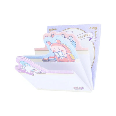 Chiikawa x Sun-Star Die-Cut Sticky Note - Tea Time B