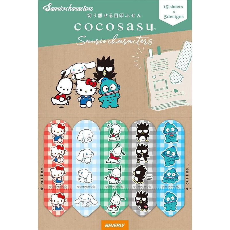 Sanrio x Beverly Cocosasu Sticky Note Page Markers - Lucky Check