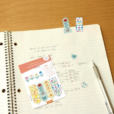 Beverly Cocosasu Sticky Note Page Markers - Flower