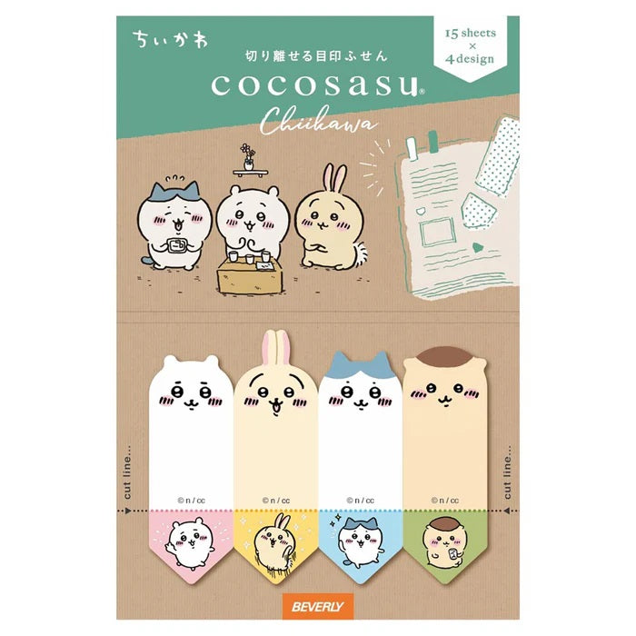 Chiikawa x Beverly Cocosasu Sticky Note Page Markers - Face