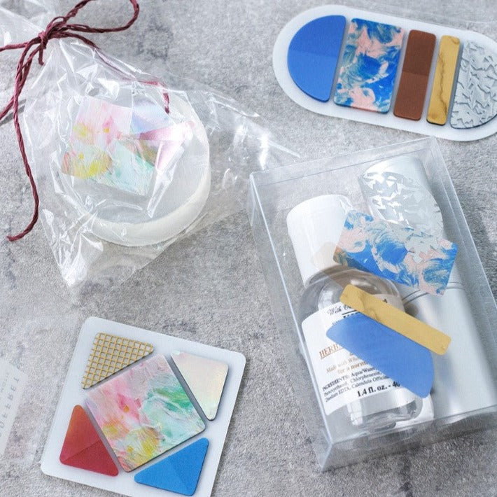 King Jim Hitotoki COFFRET Cosmetic Motif Film Sticker - Round