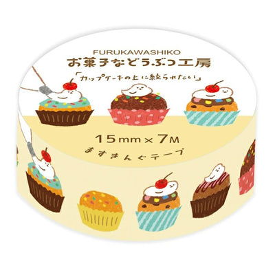Furukawa Paper Works Sweets Animal Workshop Washi Tape - Cupcakes