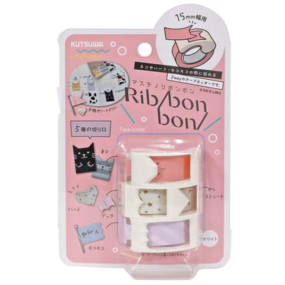 Kutsuwa Ribbon Bon 2 Way Washi Tape Cutter Vol. 2