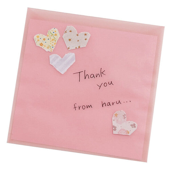 Kutsuwa Ribbon Bon Washi Tape with 3 Way Cutter - Heart